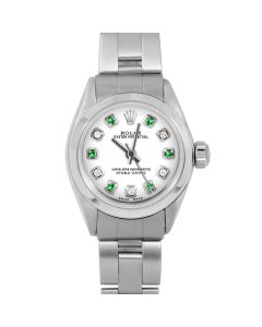 Rolex Oyster Perpetual 24mm Stainless Steel 6700-SS-WHT-ADE-SMT-OYS-FD