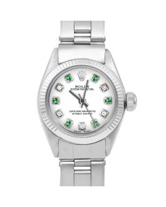 Rolex Oyster Perpetual 24mm Stainless Steel 6700-SS-WHT-ADE-SMT-OYS-RV