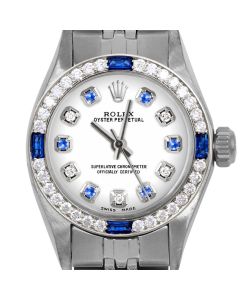 Rolex Oyster Perpetual 24mm Stainless Steel 6700-SS-WHT-ADS-4SPH-JBL