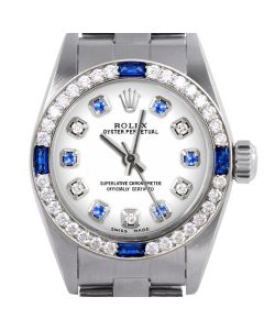 Rolex Oyster Perpetual 24mm Stainless Steel 6700-SS-WHT-ADS-4SPH-OYS