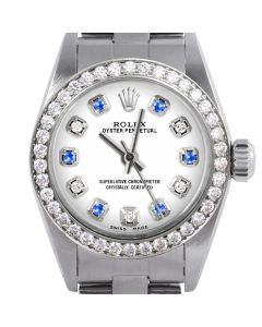 Rolex Oyster Perpetual 24mm Stainless Steel 6700-SS-WHT-ADS-BDS-OYS