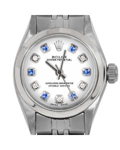 Rolex Oyster Perpetual 24mm Stainless Steel 6700-SS-WHT-ADS-SMT-JBL