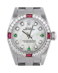 Rolex Oyster Perpetual 24mm Stainless Steel 6700-SS-WMOP-8D3E-4RBY-OYS