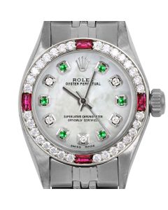 Rolex Oyster Perpetual 24mm Stainless Steel 6700-SS-WMOP-ADE-4RBY-JBL