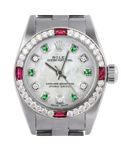 Rolex Oyster Perpetual 24mm Stainless Steel 6700-SS-WMOP-ADE-4RBY-OYS