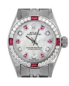 Rolex Oyster Perpetual 24mm Stainless Steel 6700-SS-WMOP-ADR-4RBY-JBL