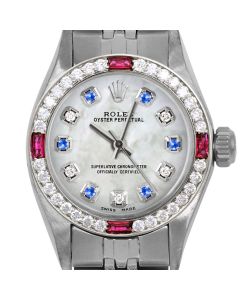 Rolex Oyster Perpetual 24mm Stainless Steel 6700-SS-WMOP-ADS-4RBY-JBL