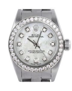 Rolex Oyster Perpetual 24mm Stainless Steel 6700-SS-WMOP-DIA-AM-BDS-OYS