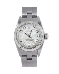 Rolex Oyster Perpetual 24 mm Stainless Steel 6700-SS-WMOP-DIA-AM-SMT-OYS