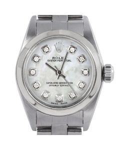 Rolex Oyster Perpetual 24mm Stainless Steel 6700-SS-WMOP-DIA-AM-SMT-OYS