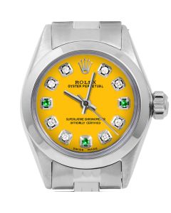 Rolex Oyster Perpetual 24mm Stainless Steel 6700-SS-YLW-8D3E-SMT-JBL