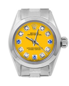 Rolex Oyster Perpetual 24mm Stainless Steel 6700-SS-YLW-8D3S-SMT-JBL