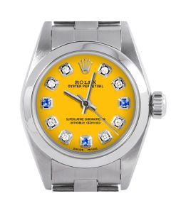Rolex Oyster Perpetual 24mm Stainless Steel 6700-SS-YLW-8D3S-SMT-OYS