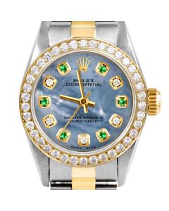 Rolex Oyster Perpetual 24mm Two Tone 6700-TT-BLMOP-ADE-BDS-OYS