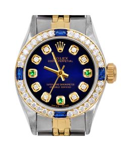 Rolex Oyster Perpetual 24mm Two Tone 6700-TT-BLV-8D3E-4SPH-JBL