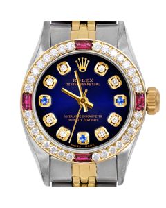 Rolex Oyster Perpetual 24mm Two Tone 6700-TT-BLV-8D3S-4RBY-JBL
