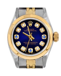 Rolex Oyster Perpetual 24mm Two Tone 6700-TT-BLV-8D3S-SMT-JBL