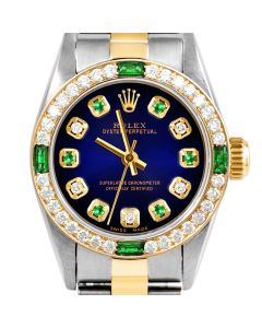 Rolex Oyster Perpetual 24mm Two Tone 6700-TT-BLV-ADE-4EMD-OYS