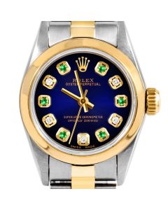Rolex Oyster Perpetual 24mm Two Tone 6700-TT-BLV-ADE-SMT-OYS