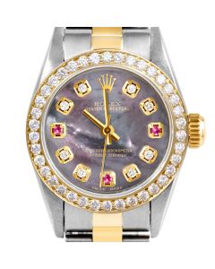 Rolex Oyster Perpetual 24mm Two Tone 6700-TT-BMOP-8D3R-BDS-OYS