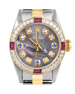 Rolex Oyster Perpetual 24mm Two Tone 6700-TT-BMOP-8D3S-4RBY-OYS