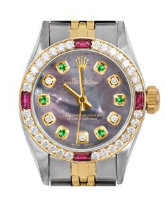 Rolex Oyster Perpetual 24mm Two Tone 6700-TT-BMOP-ADE-4RBY-JBL