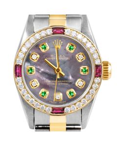Rolex Oyster Perpetual 24mm Two Tone 6700-TT-BMOP-ADE-4RBY-OYS