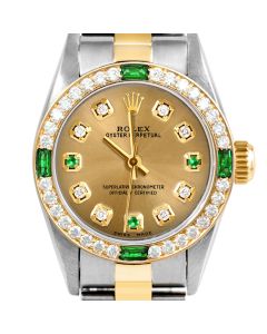 Rolex Oyster Perpetual 24mm Two Tone 6700-TT-CHM-8D3E-4EMD-OYS