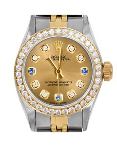 Rolex Oyster Perpetual 24mm Two Tone 6700-TT-CHM-8D3S-BDS-JBL