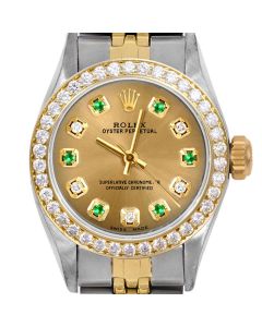 Rolex Oyster Perpetual 24mm Two Tone 6700-TT-CHM-ADE-BDS-JBL