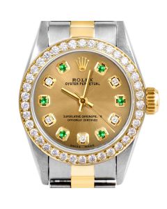 Rolex Oyster Perpetual 24mm Two Tone 6700-TT-CHM-ADE-BDS-OYS