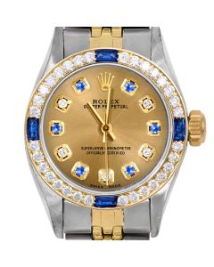 Rolex Oyster Perpetual 24mm Two Tone 6700-TT-CHM-ADS-4SPH-JBL