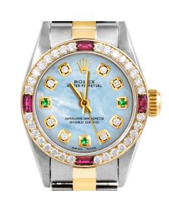 Rolex Oyster Perpetual 24mm Two Tone 6700-TT-LBMOP-8D3E-4RBY-OYS