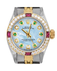Rolex Oyster Perpetual 24mm Two Tone 6700-TT-LBMOP-ADE-4RBY-JBL