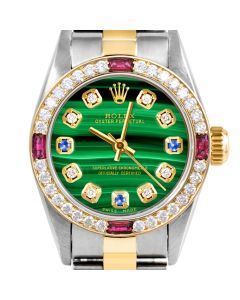 Rolex Oyster Perpetual 24mm Two Tone 6700-TT-MLC-8D3S-4RBY-OYS