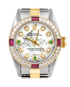 Rolex Oyster Perpetual 24mm Two Tone 6700-TT-MRB-8D3E-4RBY-OYS