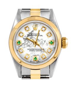 Rolex Oyster Perpetual 24mm Two Tone 6700-TT-MRB-8D3E-SMT-OYS