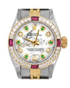 Rolex Oyster Perpetual 24mm Two Tone 6700-TT-MRB-ADE-4RBY-JBL
