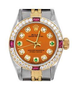 Rolex Oyster Perpetual 24mm Two Tone 6700-TT-ORN-8D3E-4RBY-JBL
