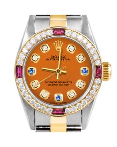 Rolex Oyster Perpetual 24mm Two Tone 6700-TT-ORN-8D3S-4RBY-OYS