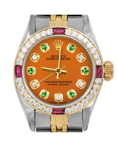 Rolex Oyster Perpetual 24mm Two Tone 6700-TT-ORN-ADE-4RBY-JBL
