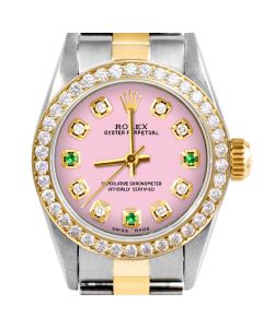 Rolex Oyster Perpetual 24mm Two Tone 6700-TT-PNK-8D3E-BDS-OYS