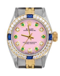Rolex Oyster Perpetual 24mm Two Tone 6700-TT-PNK-ADE-4SPH-JBL