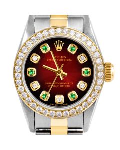 Rolex Oyster Perpetual 24mm Two Tone 6700-TT-RDV-ADE-BDS-OYS