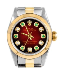Rolex Oyster Perpetual 24mm Two Tone 6700-TT-RDV-ADE-SMT-OYS