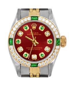 Rolex Oyster Perpetual 24mm Two Tone 6700-TT-RED-ADE-4EMD-JBL
