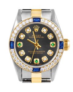 Rolex Oyster Perpetual 24mm Two Tone 6700-TT-RHO-8D3E-4SPH-OYS
