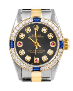 Rolex Oyster Perpetual 24mm Two Tone 6700-TT-RHO-8D3R-4SPH-OYS