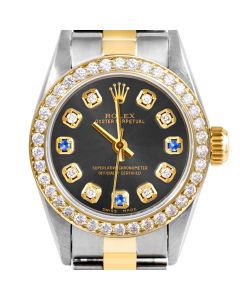 Rolex Oyster Perpetual 24mm Two Tone 6700-TT-RHO-8D3S-BDS-OYS