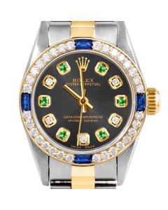 Rolex Oyster Perpetual 24mm Two Tone 6700-TT-RHO-ADE-4SPH-OYS